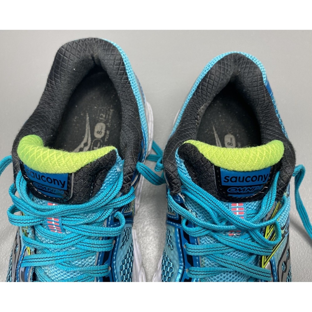 Saucony Omni 14 S10270-2 Women US 7.5 Running Shoes Blue White Athletic Sneakers - Picture 4 of 13